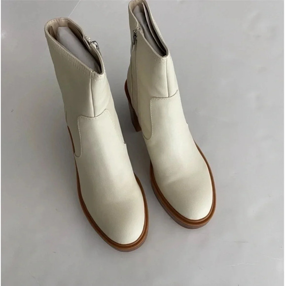 New Dolce Vita Calory Chelsea Boots Ivory Stella Cinzia bootie boho hipster - Picture 7 of 14